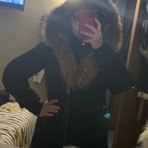 Mackage kay lavish fur trim coat